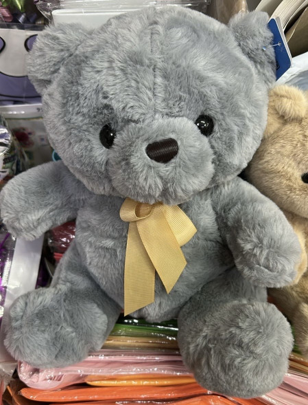 Плюшевый мишка тёмный 30-35 см. в Бахчисарае